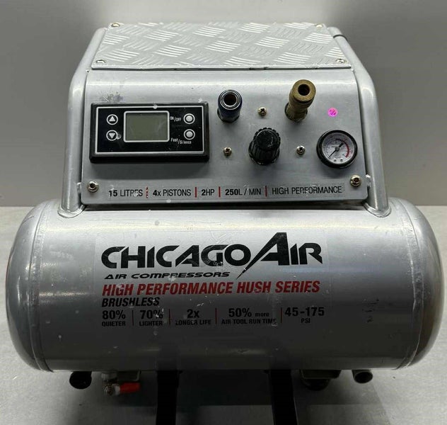 Chicago Air HUSH15HF 1500W 15L Brushless Oil Free Air Compressor Carousel 6