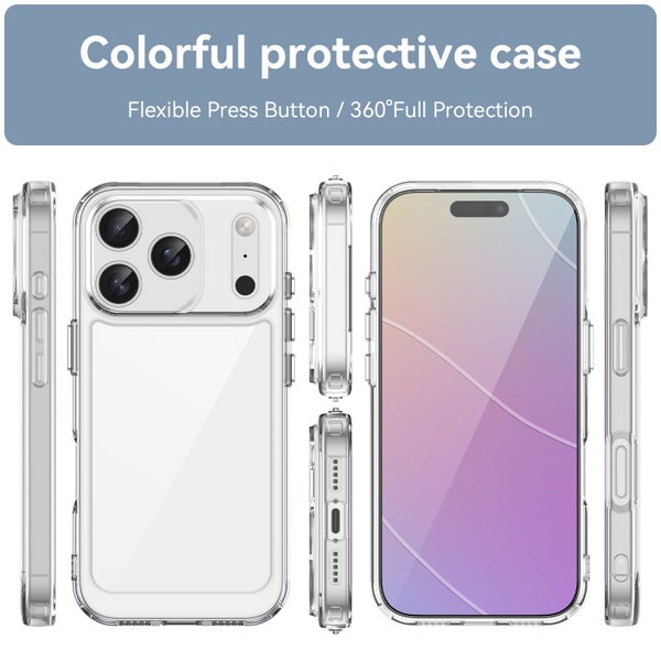 Apple iPhone 17 Pro Soft TPU Bumper Case [Clear] Carousel 8