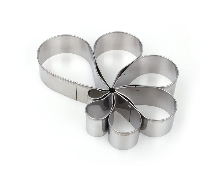 7PCS/Set Spiral Flower Shape Cake Cutter Cookie Cutting Mold Baking Tools Carousel 2