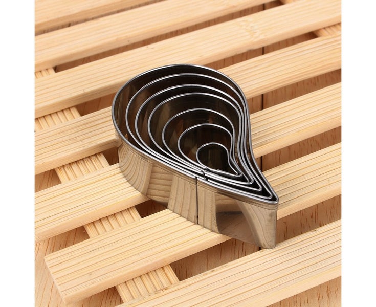 7PCS/Set Spiral Flower Shape Cake Cutter Cookie Cutting Mold Baking Tools Carousel 5