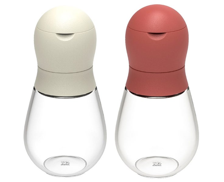 Salt and Pepper Grinder Set with Adjustable Ceramics Grinder Stainless Steel Carousel 1