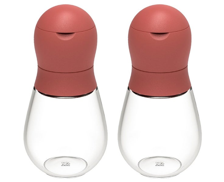 Salt and Pepper Grinder Set with Adjustable Ceramics Grinder Stainless Steel Carousel 1