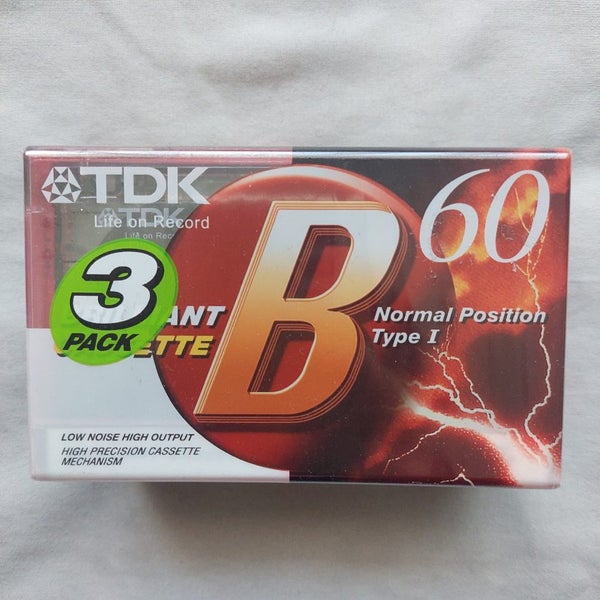 *NEW* TDK B60 3pk Blank Audio Cassette Tapes Carousel 2