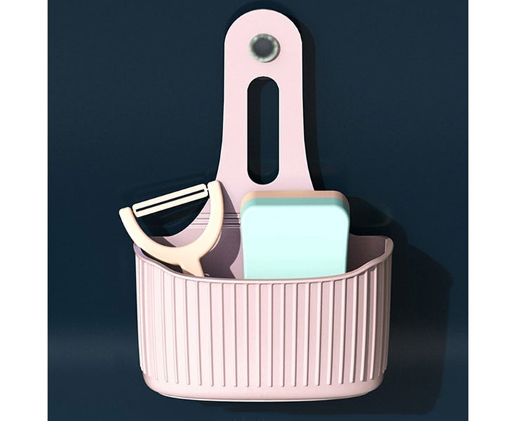 Suction Cup Kitchen Gadget Organizer Sink Shelf Drainer Shelf Sponge Holder(P Carousel 2