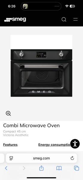 Smeg 45cm Combi Microwave Oven63617773882115111