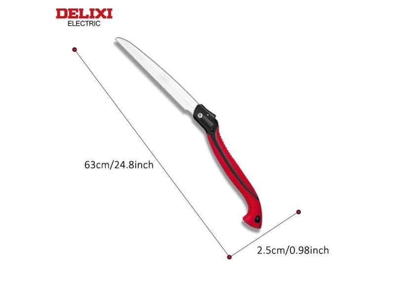 DELIXI ELECTRIC Folding Saw,SK9 Steel One-button Folding Design,Sharp Carousel 1