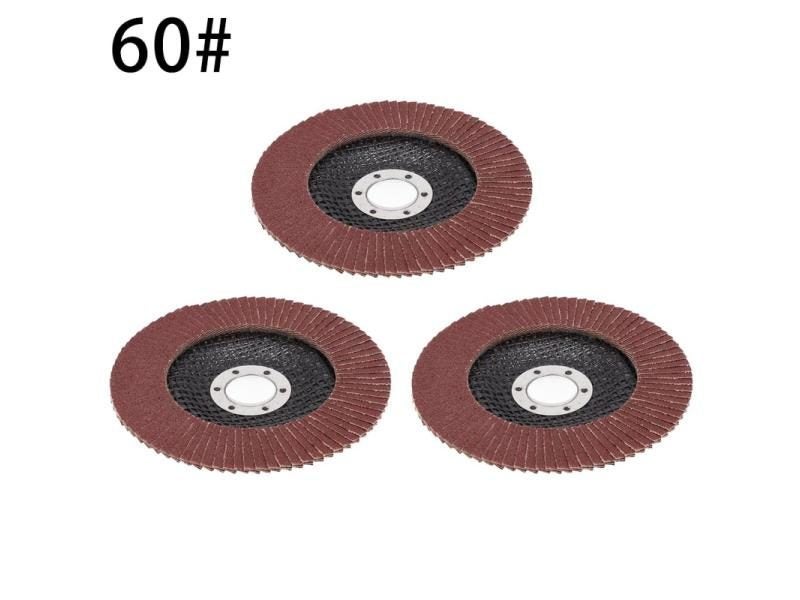 3Pcs Zirconia Flap Discs 125mm Sanding Discs 40/60/80/120 Grit Grinding Wheels Carousel 1