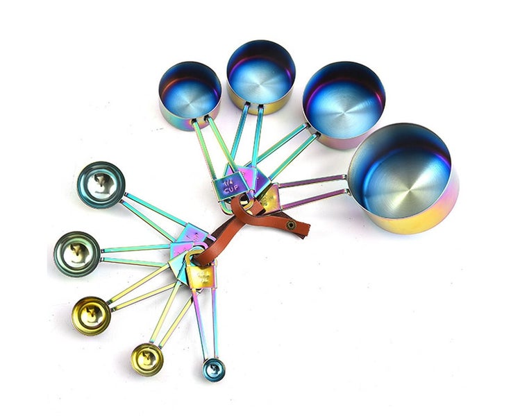 Stainless Steel Measuring Cups and Spoons Set, Measures for Liquid and Dry In Carousel 1