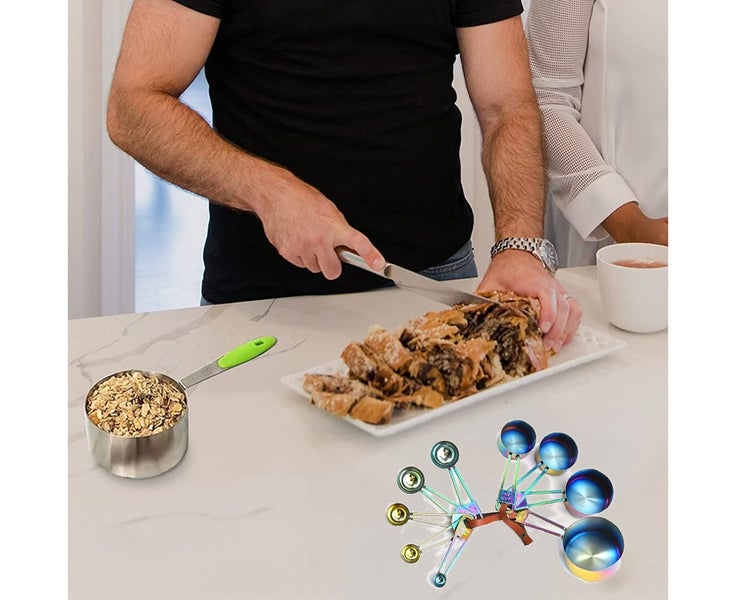 Stainless Steel Measuring Cups and Spoons Set, Measures for Liquid and Dry In Carousel 5
