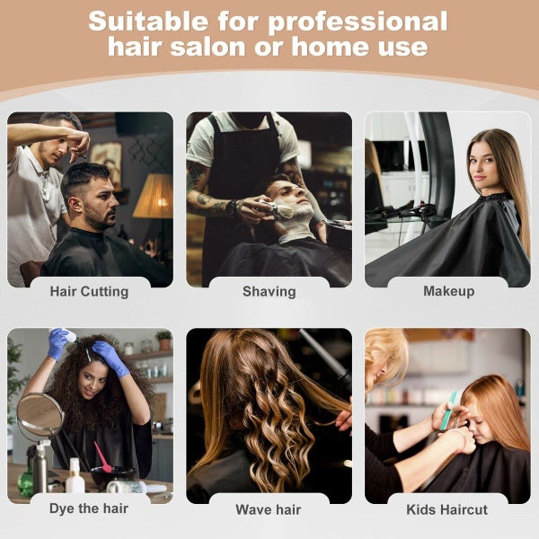 Hair Cutting Cape with Adjustable Snap Closure Barber Cape Large Size Carousel 16