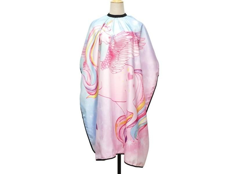 Children Hairdressing Cape Cartoon Waterproof Salon Barber Hair Wrap Dyeing Carousel 1