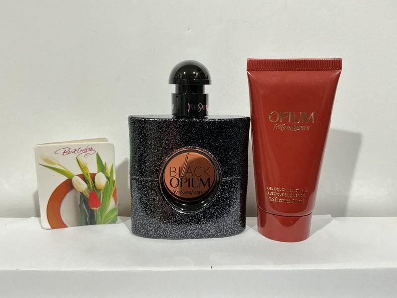 LOT of 2 items YSL OPIUM BLACK—EDP -50ml —-New Carousel 1