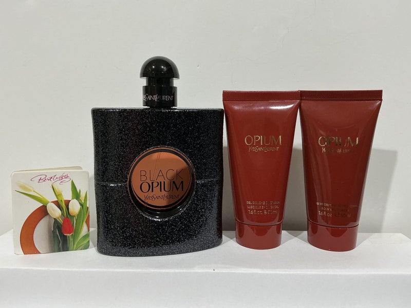 Special week——-LOT of 3 items YSL OPIUM BLACK—90 mL--New—— Carousel 1
