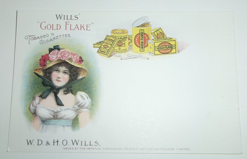 W.D & H.O. Wills Gold Flake Tobacco & Cigarettes Advertising Postcard Carousel 1