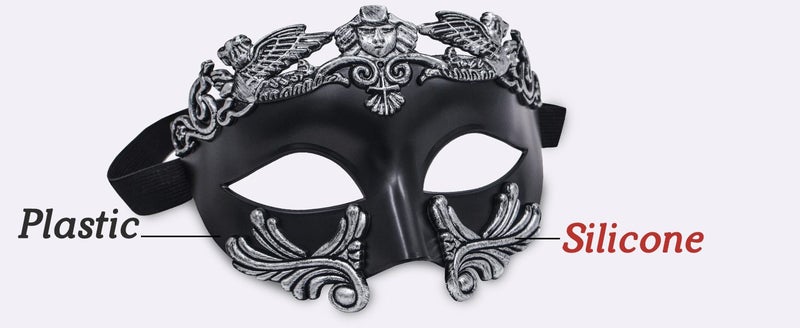 Masquerade Mask for Men Roman Greek Mask Venetian Half Face Mask for Mascarade B Carousel 2
