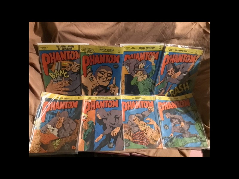 8x PHANTOM The Ghost Who Walks Old COMIC Comics from Big Collection Lot - Bulk Carousel 11