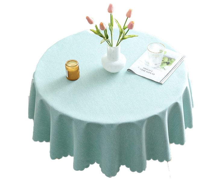 Waterproof microfiber tablecloths, round tablecloths for outdoor and interior Carousel 1