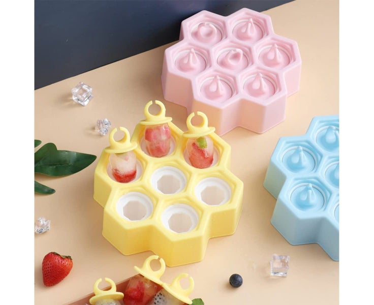BPA Free Square Edge Popsicle Molds + Ice Pop Mold Tray . Fast Freezing Ice C Carousel 5