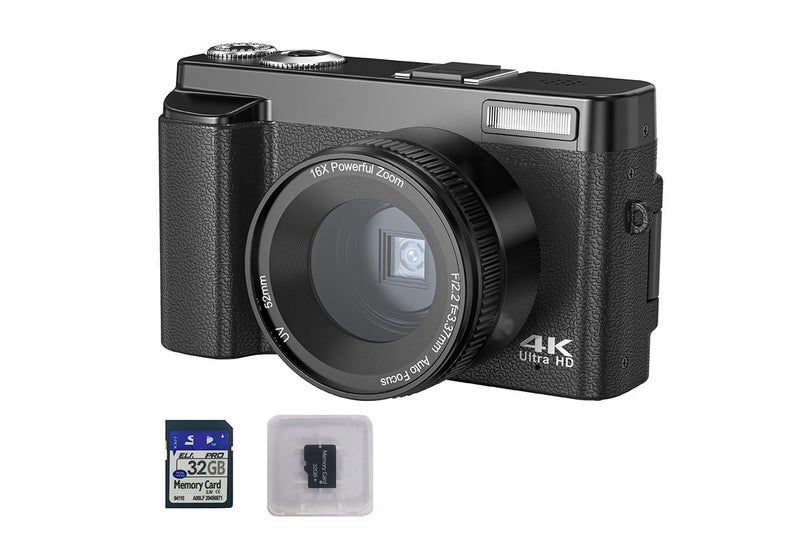 4K Digital Camera 180 Degree Flip Screen 16X Zoom 48MP Autofocus for Photography Carousel 9