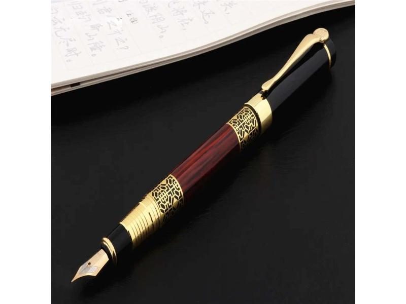 Wood Grain Pen Suitable For Business Signature Pen Student Calligraphy Gift Carousel 1