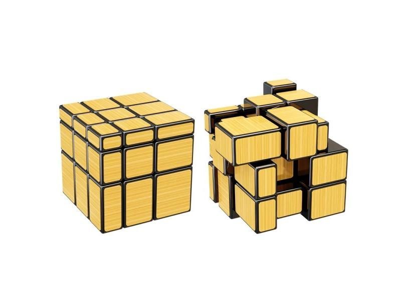 SENGSO Mirror Magic Cube 2x2 3x3 Golden Silver Magic Cubo Profession Puzzle Carousel 1