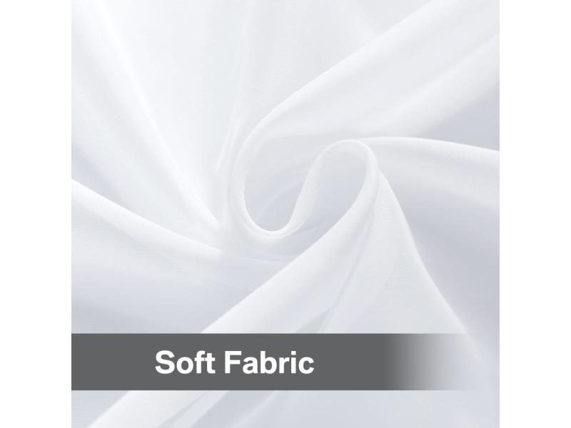 Shading Solid White Sheer Curtains For Living Room Decoration Window Curtains Carousel 1