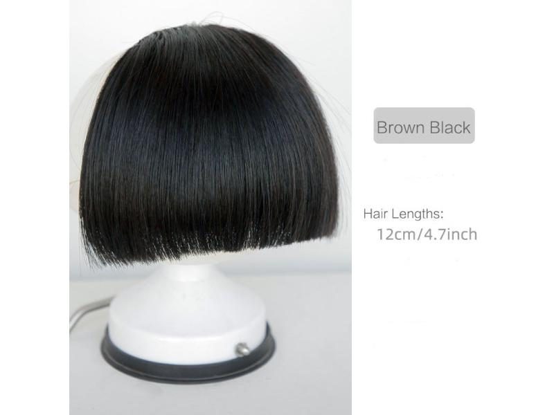 Synthetic Bangs Fake Bangs Hair Piece Clip In Hair Bangs Hairpiece Clip In Hair Carousel 1