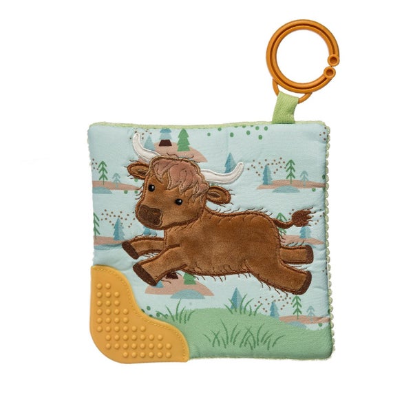 Mary Meyer Hetty Highland Cow Crinkle Teether Carousel 1