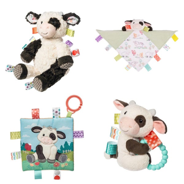 Mary Meyer Taggies Buttercup Cow Character Blanket Carousel 6