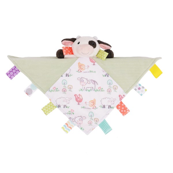Mary Meyer Taggies Buttercup Cow Character Blanket Carousel 1