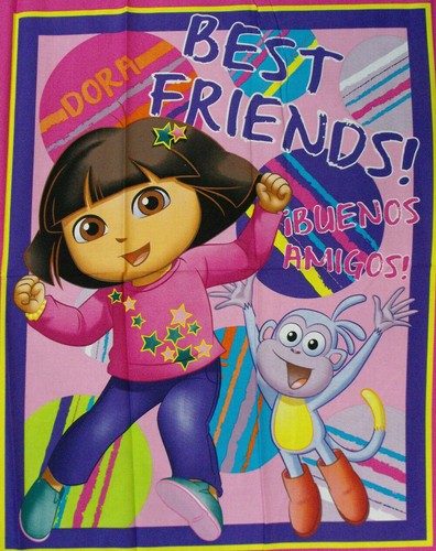 Patchwork Quilting Sewing Fabric Dora the Explorer Panel 90x110cm Carousel 2