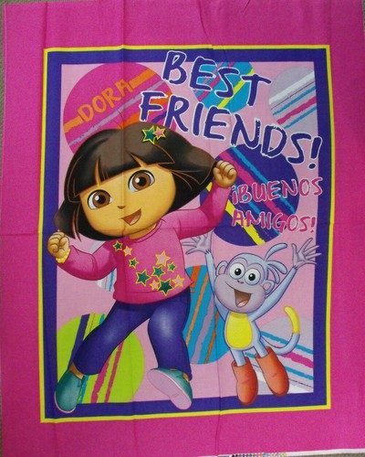 Patchwork Quilting Sewing Fabric Dora the Explorer Panel 90x110cm Carousel 3