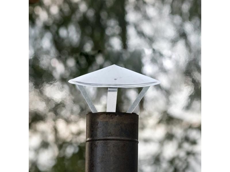 Stainles Steel Chimney Cap Exterior Wall Air Outlet Roof Pipe Exhaust Hood For Carousel 1