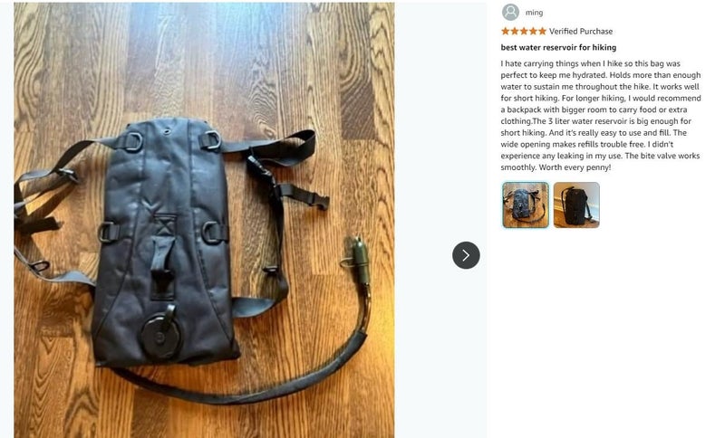 Camping Hydration packs Bladder Water Bottle flask *Local Clearance* Carousel 2