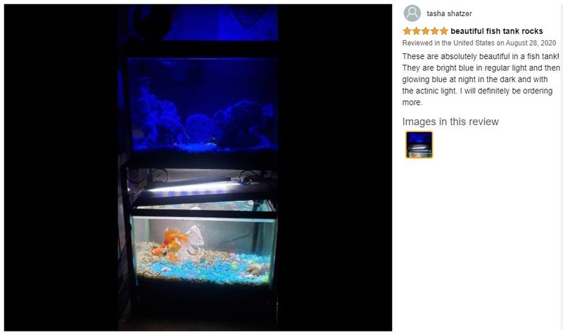 Fish tank Rocks aquarium Decor Glow Pebbles *Local Clearance* Carousel 2