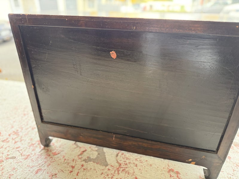 Quality Vintage Chinese Decorated Lacquered Cabinet Carousel 20