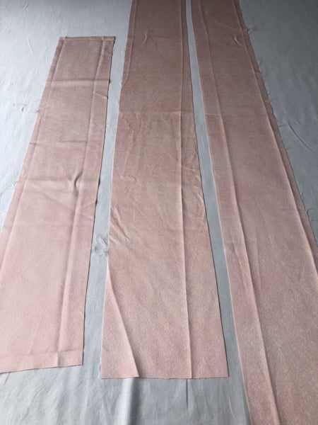Vintage Japanese Pink Silk Fabric Pieces Kimono Panels x3 Carousel 7
