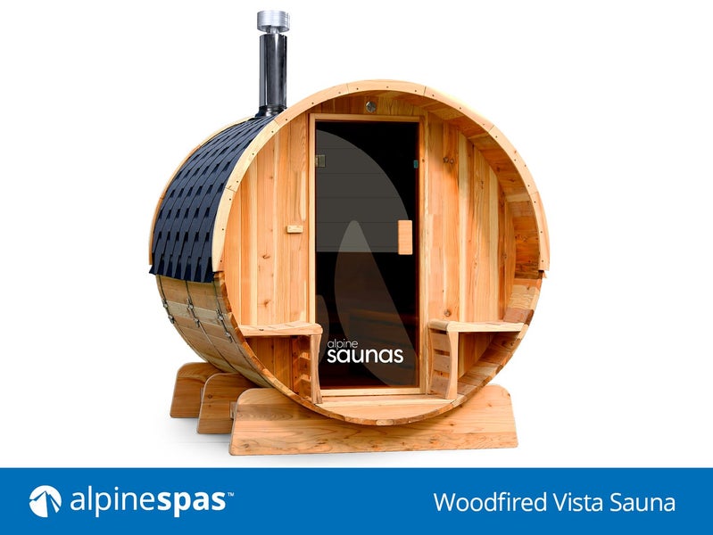 WOOD FIRED VISTA SAUNA - 4 PERSON OUTDOOR TRADITIONAL FINNISH SAUNA Carousel 1