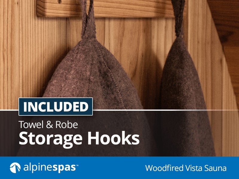 WOOD FIRED VISTA SAUNA - 4 PERSON OUTDOOR TRADITIONAL FINNISH SAUNA Carousel 11