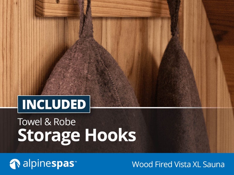 WOOD FIRED VISTA XL SAUNA - 6-8 PERSON OUTDOOR TRADITIONAL FINNISH SAUNA Carousel 14