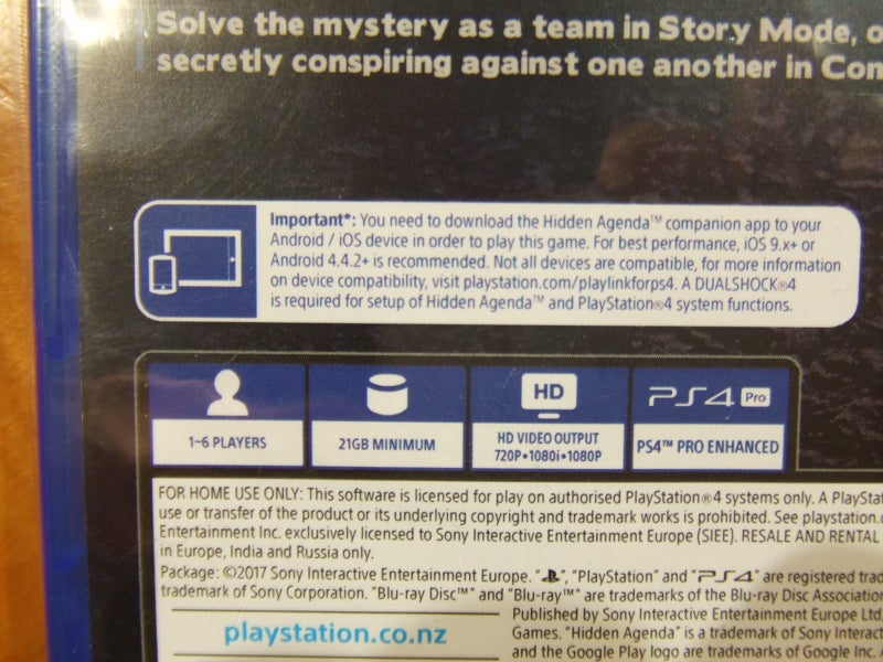 Hidden Agenda - PS4 Game - BRAND NEW SEALED Carousel 5