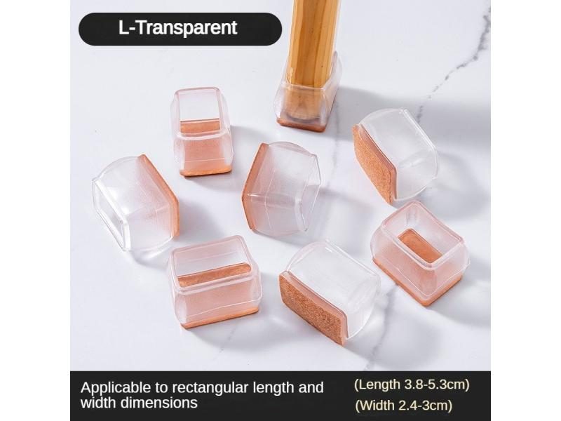 16/8/4Pcs Silicone Non-Slip Legs Pads Thick-soled Furniture Sofa Anti-noise Carousel 1