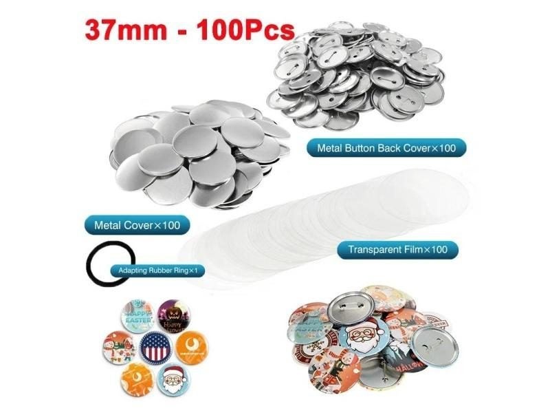 Metal Badge Pin Button Making Supplies 100Sets Round Badges For Button Maker Carousel 1