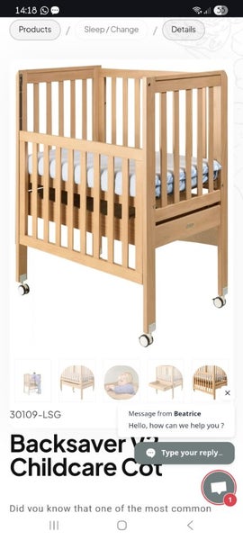 Grotime Backsaver Cot fit for a Princess!! Carousel 2
