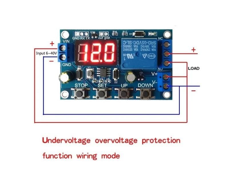 Battery Charge/Discharge Module Integrated Voltmeter Protection Timing Carousel 1