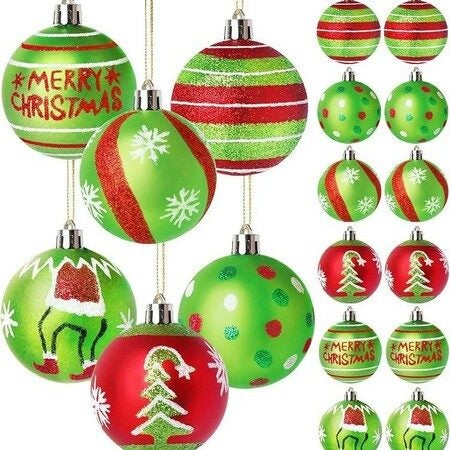 12pcs Christmas Ball Ornaments Carousel 1