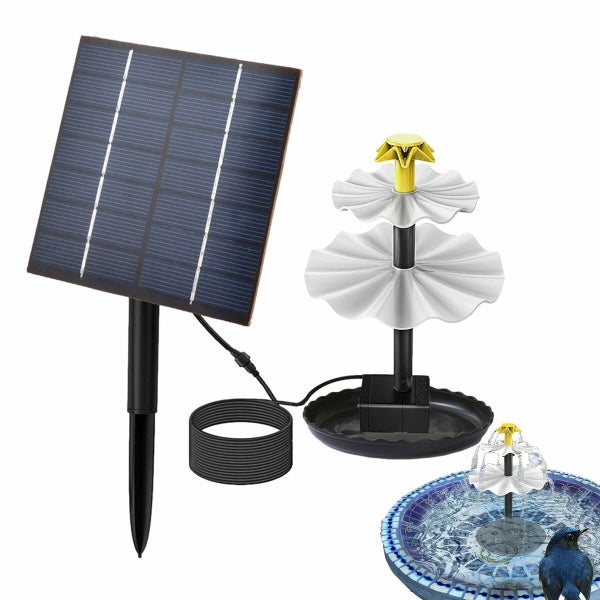 Solar Bird Bath Fountain Carousel 1