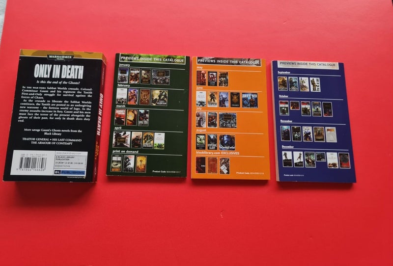 4x Books Warhammer 40k 40,000 1x Gaunts Ghosts Only in death & 3x previews books Carousel 2
