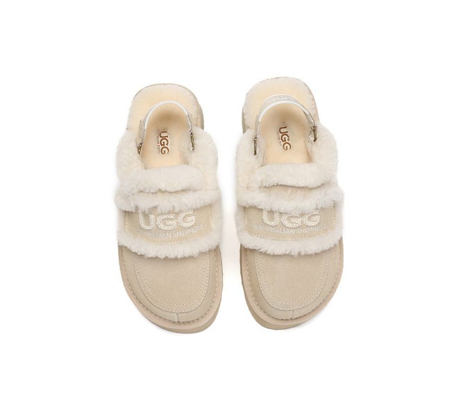 AUSTRALIAN SHEPHERD(R) UGG Slippers Women Removable Strap Slingback Platform ... Carousel 18