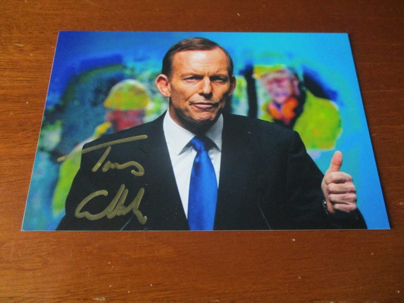 Tony Abbott "Australian Prime Minister" signed Photograph Carousel 1